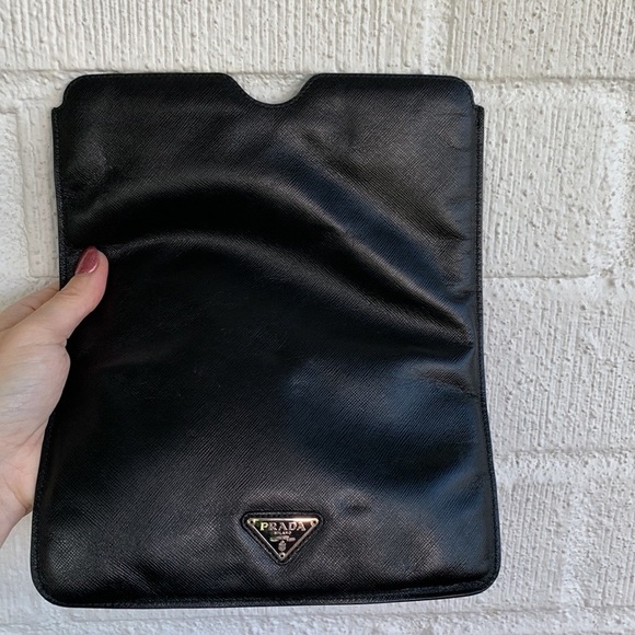 Prada Leather Saffiano Beaded Jeweled Ipad Case - Picture 6 of 9